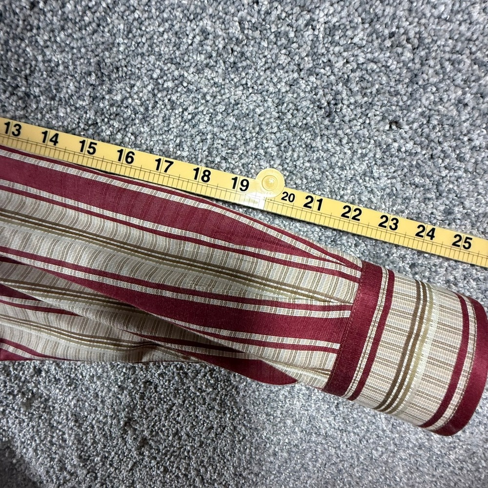 Vintage Tommy Bahama Silk Cotton Striped Button Up Shirt Men's Large L LS - Picture 6 of 14
